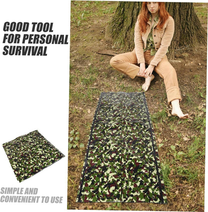 UPKOCH 1 Set Multi Use Emergency Tent for Lightweight and Compact Durable Tear Resistant Shelter Essential Gear for Outdoor Enthusiasts Camouflage Design