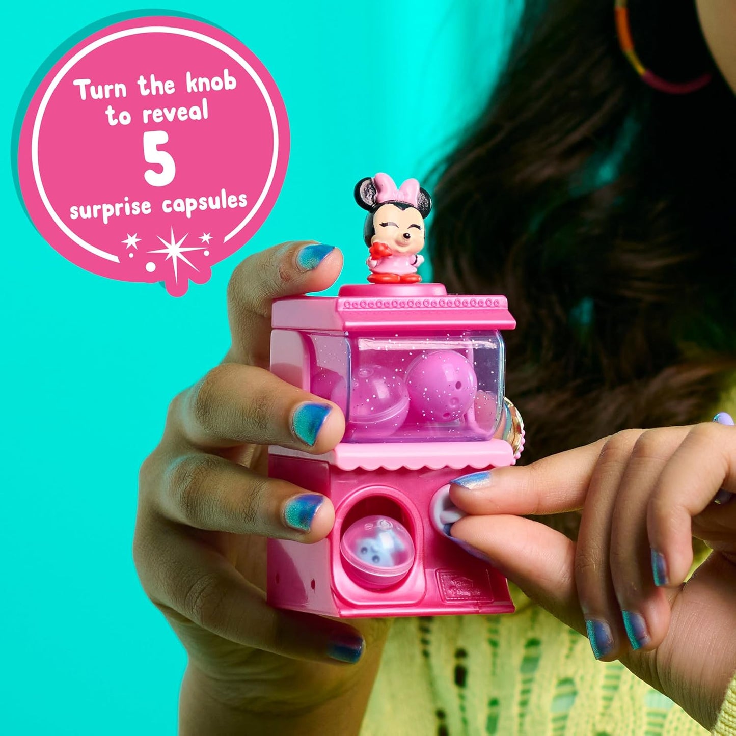 Disney Doorables Squish'Alots Whatcha Gotcha Machines, 6 Surprises Inside, Collectible Figurines, Kids Toys for Ages 5 Up by Just Play