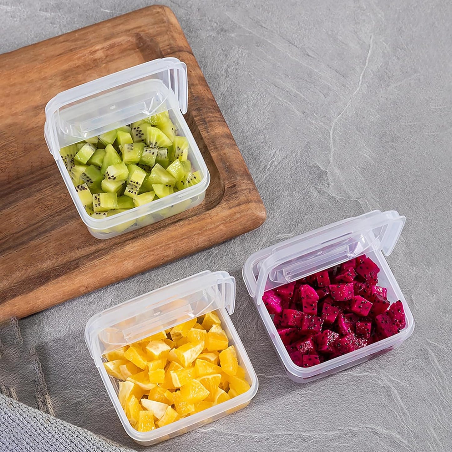 WonLiq 2 Pack-Plastic Sliced Cheese Storage Containers with lids Airtight Keeps Cheese Fresh and Delicious Cheese Container for Fridge