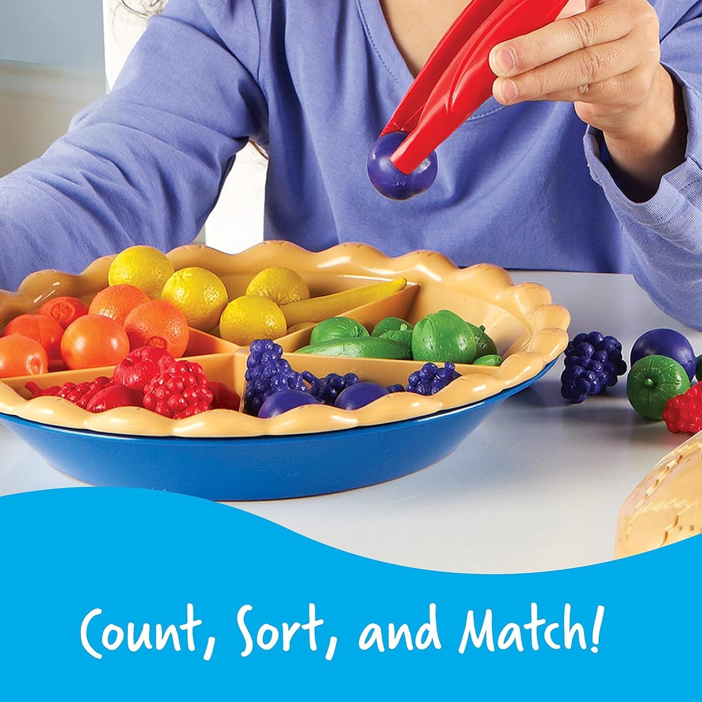 Learning Resources Super Sorting Pie, Fine Motor Toy, Early Number, Patterns, 68 Pieces, Grades Pre-K/Ages 3+