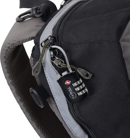 TSA Approved Combination Code Luggage Travel Lock (3 Pack) - Ideal for Luggage Suitcase, Backpacks, School lockers, Gym lockers and More