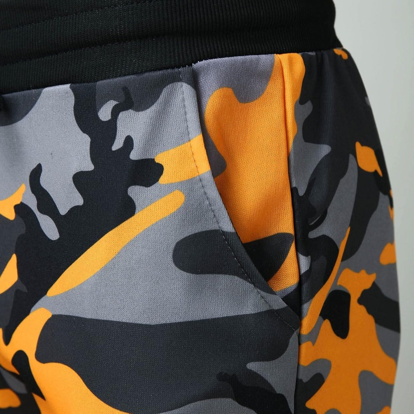 Tech Pant Pantaloni Fitness Casual Shot Uomo Sport Camouflage Jogging Stampa Pantaloni Uomo Pantaloni Running Pant, Arancione, L