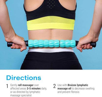 Liposuction Massager Roller for Lymphatic Massage and Drainage I Post Surgery Recovery After 360 Lipo, Tummy Tuck, BBL I Works with lipofoam, Foam Pads, Compression Garment, Pillow, Faja by Bruizex