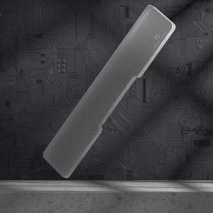 SELORSS Acrylic Keyboard Wrist Rest 98-Key Mechanical Keyboards Ergonomic Palm Rest for Computer Keyboard,Anti-Slip Base,Wrist Pad for Laptop,Office & Home-Easy Typing, White/Oversize