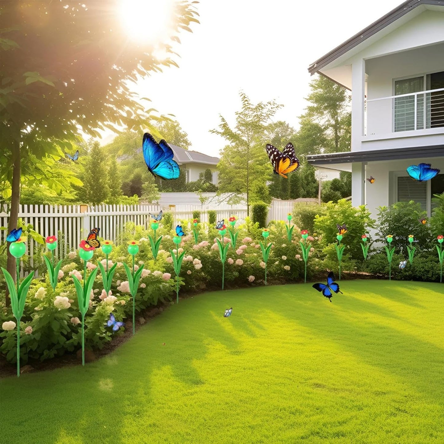 Distributore di mangimi per uccelli da esterno | Creativa decorativa per uccelli | Stazione di irrigazione per uccelli plug-in per esterni, accessorio da giardino per l'inaugurazione della casa