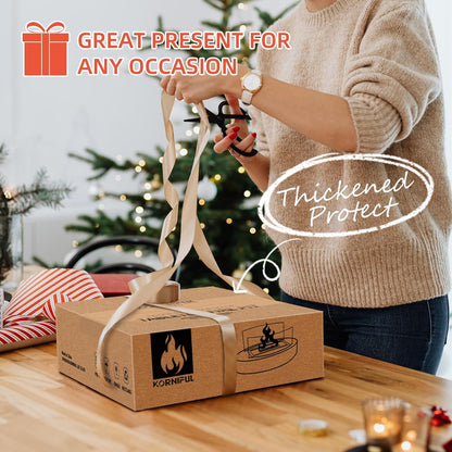 Tabletop Fire Pit, Table Top Firepit for Indoor Home Decor, Easter Decoration Living Dining Room Patio Balcony Backyard Garden, Small Fireplace Fire Bowl Housewarming Gift