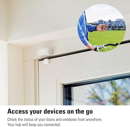 Eve Door & Window (Matter) â€“ Smart Contact Sensor for Doors & Windows, Automatic Control of Accessories, Matter & Thread, Apple Home, Alexa, Google Home, SmartThings, Requires Thread Border Router