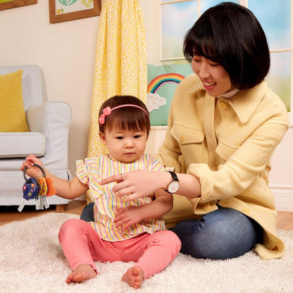 B. toys- LucKeys - Blue- Pretend Play Toy Car Keys – Key Fob with Lights & Sounds – Interactive Baby Toy – Pretend Keys for Babies, Toddlers – 10 Months +