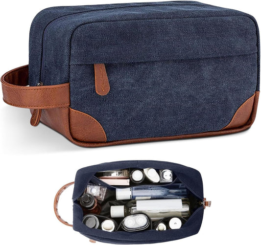 Travel Toiletry Bag,Toiletry Bag For Men, Mens Travel Bag Toiletry,Shaving Hygiene Bag For Bathroom Shower,Dopp Kit For Travel Toiletries,Water Resistant Toiletry Bag For Business Trips,Travel, Blue,