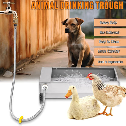 PAULOZYN Portable Livestock Automatic Waterer, Heavy-Duty Large Capacity Automatic Livestock Waterer, 7.5L, Suitable for Horse, Goat, Pig, Dog, Sheep