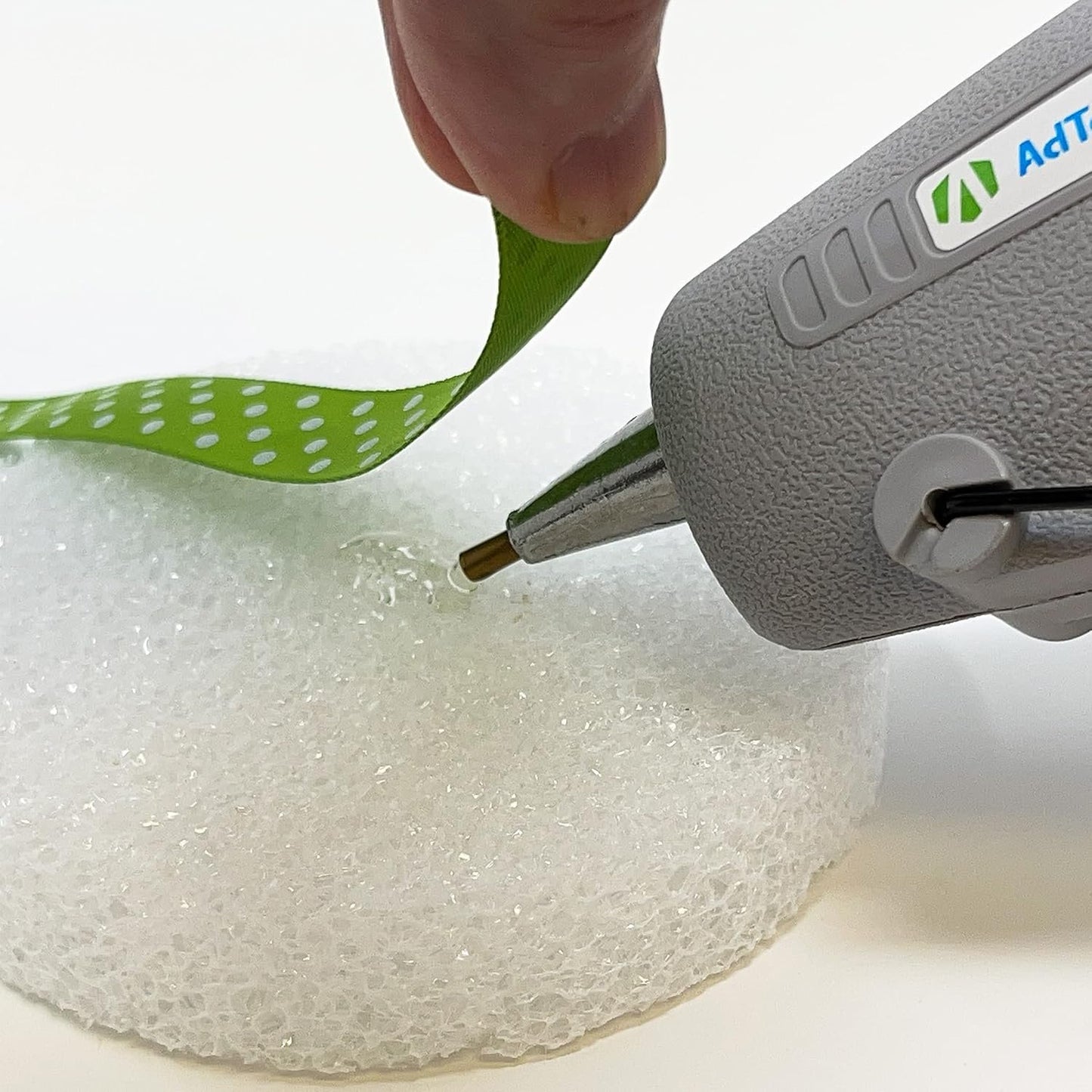 AdTech 0453 2-Temp Dual Temperature Hot Glue Gun Full Size, White