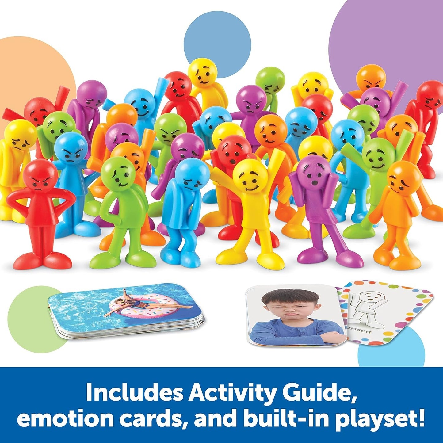 Learning Resources All About Me Feelings Activity Set - 54 Pieces, Ages 3+ Toddler Social Emotional Learning Games, Communication Games for Kids, Emotion Toys, Feeling Toys for Kids