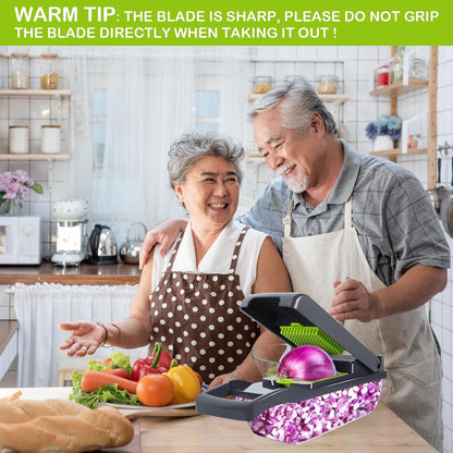 ZWLIYCHN Vegetable Chopper Cutter Mandoline Slicer Cheese Grate Onion Salad Veggie Chopper Dicer with Container Veggie Julienne Potato Cheese Grater Kitchen Tools Gadgets Hand Protector