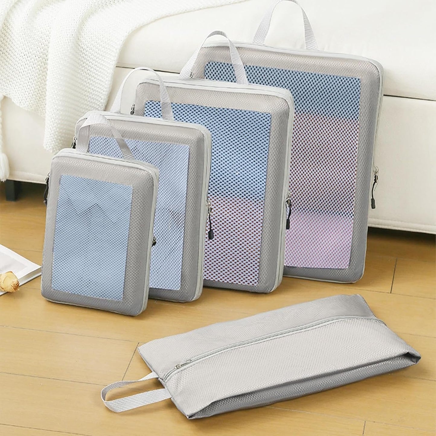Compression Packing Cubes | Packing Cubes Suitcase | Compression Packing Bags | Waterproof Packing Cubes, Travel Compression Cubes, Clothing Organization Cubes, Moving House Packing Cubes
