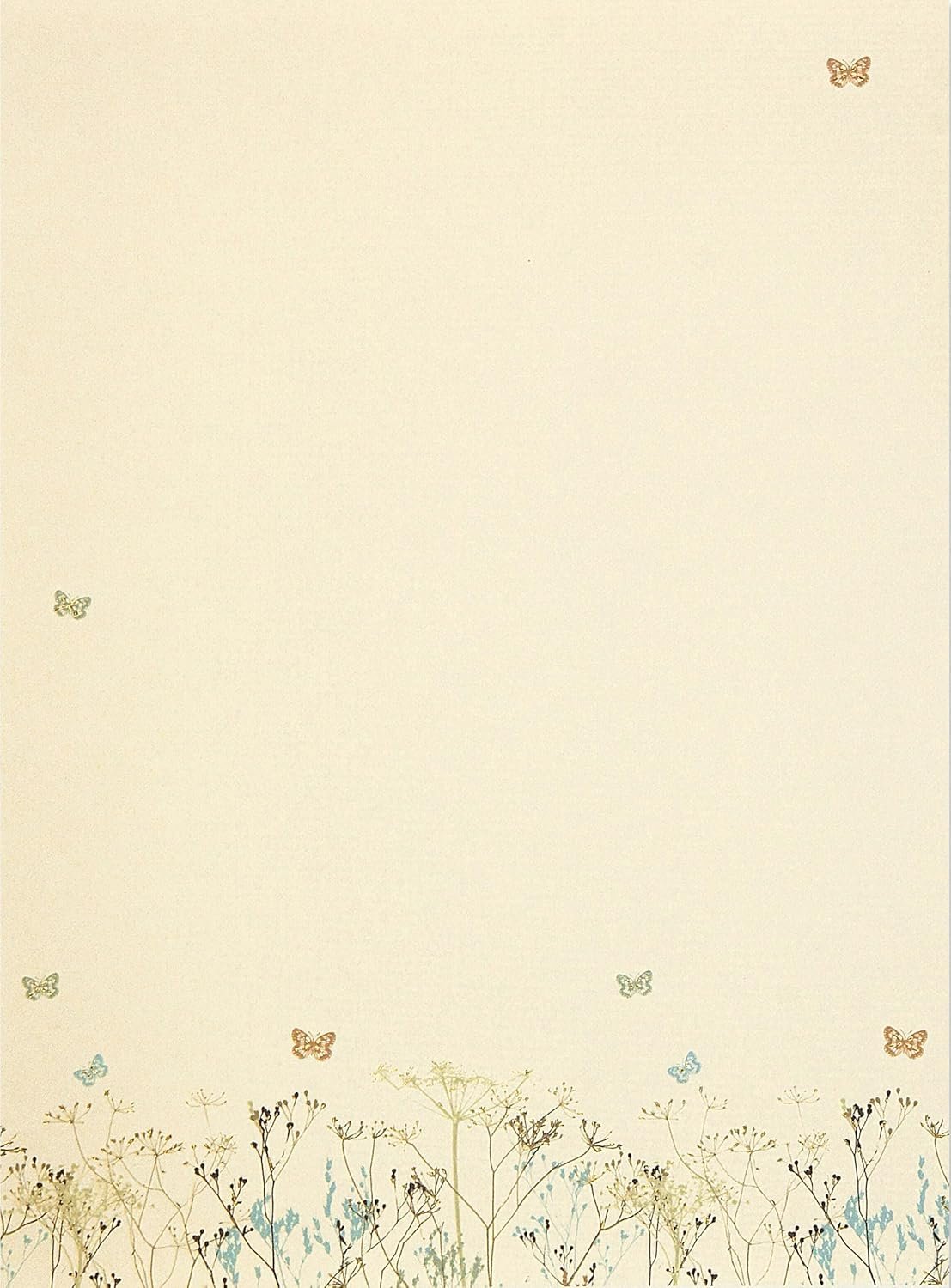 Butterflies Stationery Set (30 sheets, 24 envelopes)