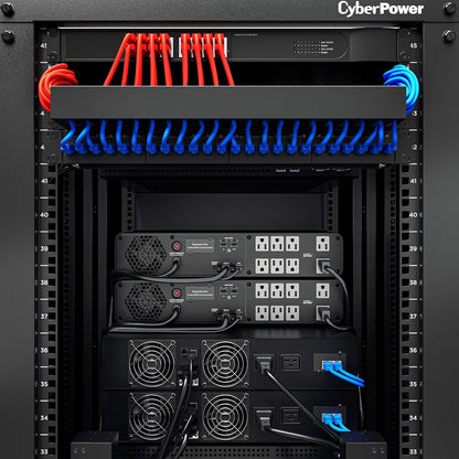CyberPower CP1500PFCRM2U PFC Sinewave UPS System, 1500VA/1000W, 8 Outlets, AVR, Short Depth 2U Rackmount