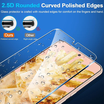 letosan [3+3 Pack] for Google Pixel 8 Screen Protector, 9H Tempered Glass, Ultrasonic Fingerprint Unlock, Case Friendly HD Clear for Google Pixel 8 Tempered Glass Screen Protector 5G