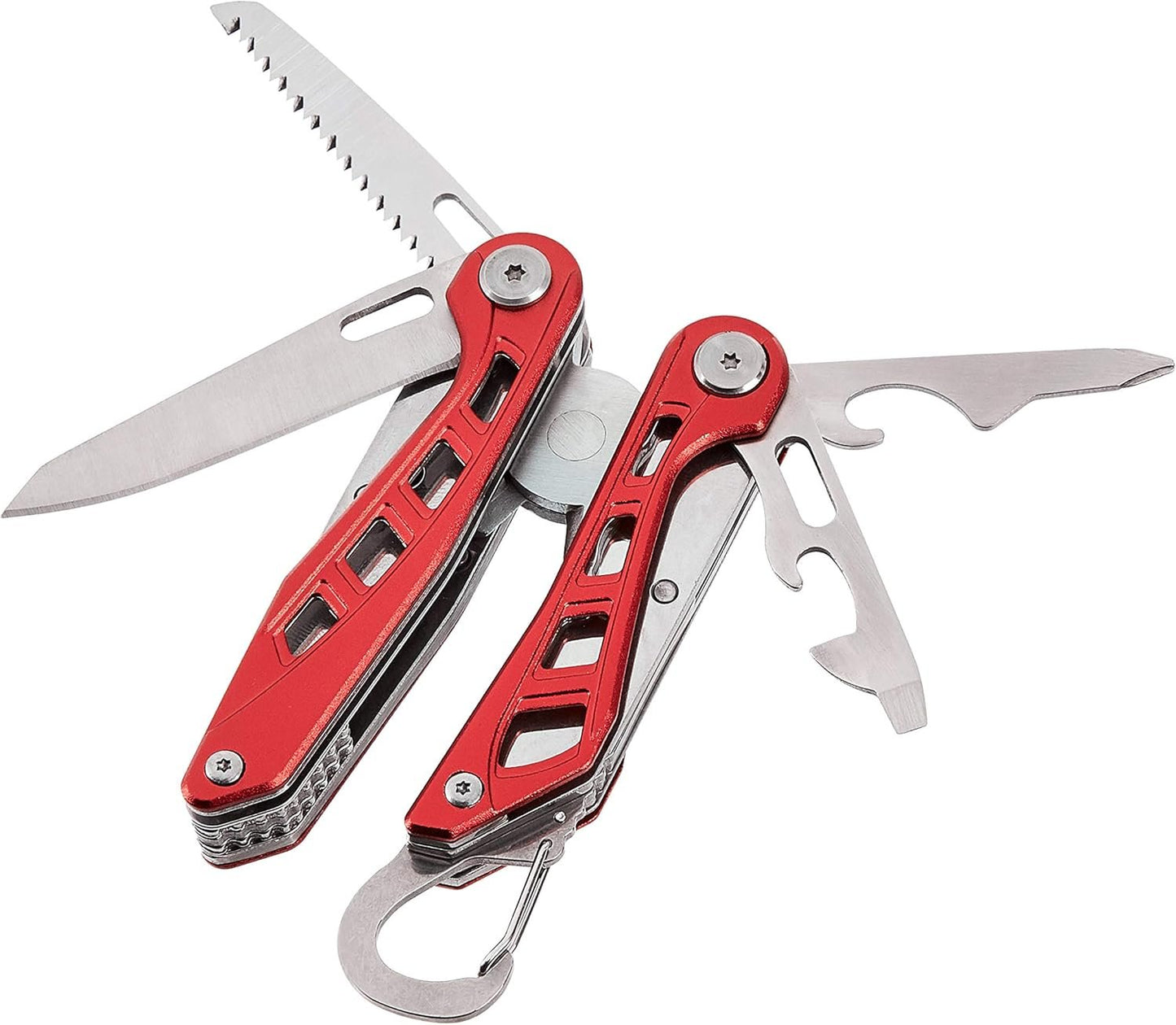 Amazon Basics 8-in-1 Stainless Steel Multitool Safety Lock with Nylon Sheath