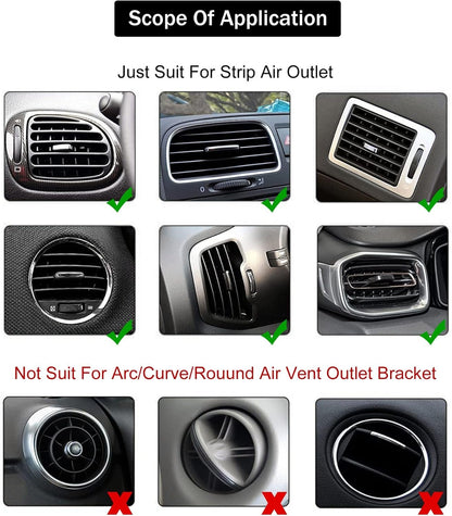 LivTee 20 Pieces Car Air Conditioner Decoration Strip, Universal Waterproof Bendable Air Vent Outlet Trim Decoration, Car Interior Accessories (Blue)