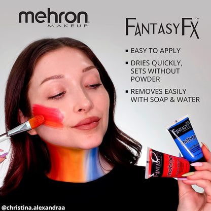 Mehron Makeup Fantasy F/X Water Based Face & Body Paint (1 oz) (Green)