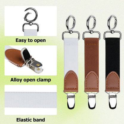Nearockle 3Pcs Hat Clip for Travel Handbag Backpack Luggage,Elastic Cap Clip Hat Companion for Women,Travel Accessory