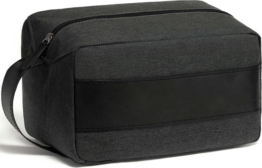 Vorspack Toiletry Bag for Men - Large Dopp Kit for Travel Water Resistant Travel Bag for Toiletries Accessories Lightweight Toiletries Bag - Grey, Grey, Medium