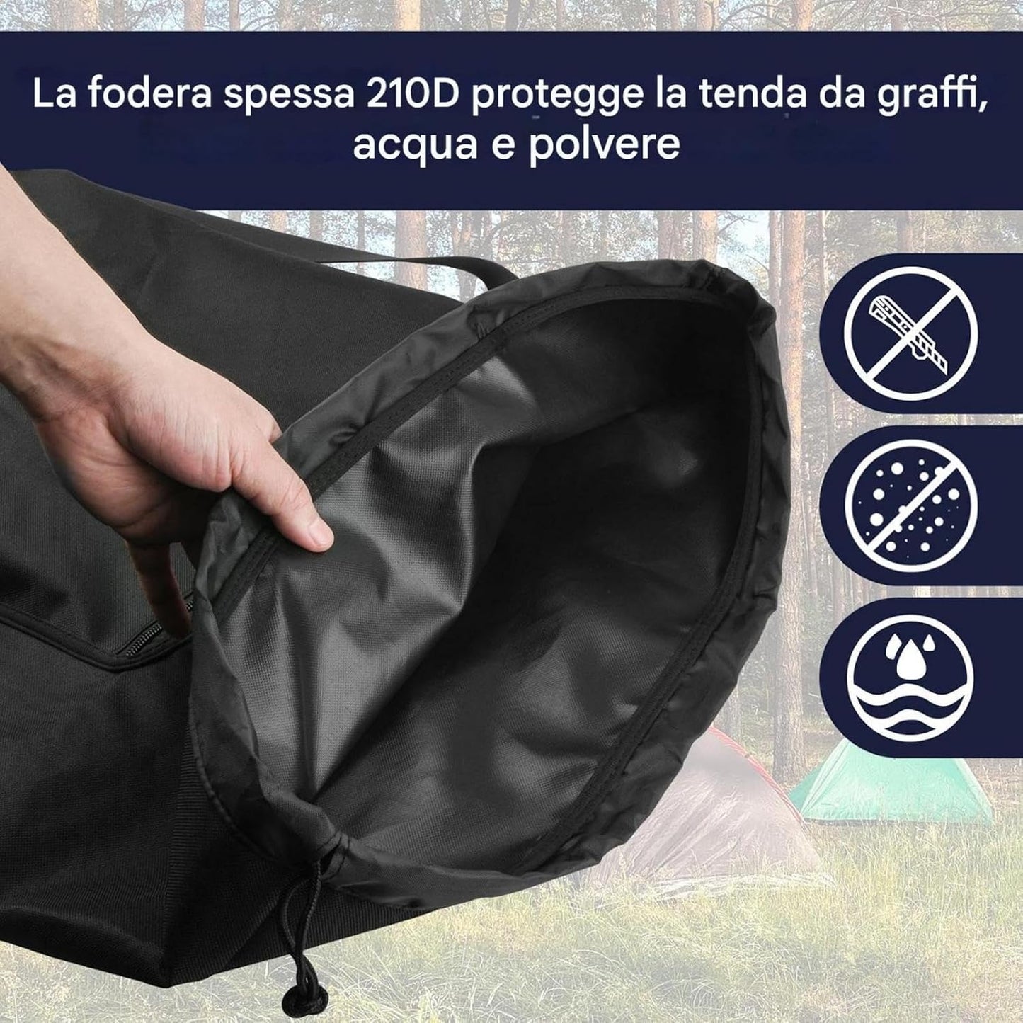 Tent Bag, Foldable Travel Luggage Carrier, Waterproof Tent Storage, Heavy-Duty Outdoor Gear Organizer, Adjustable Shoulder Strap, For Camping, Hiking, Fishing, Easy Transport