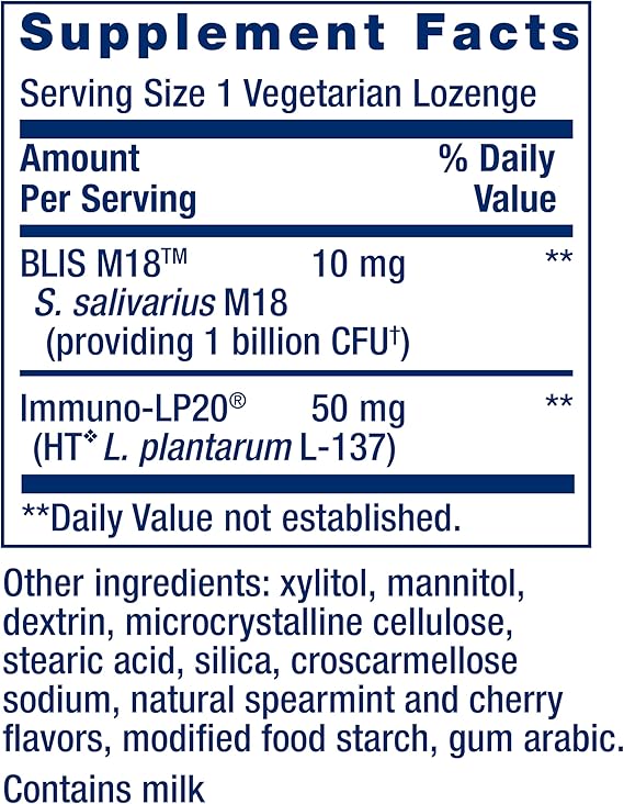 Life Extension FLORASSIST Oral Hygiene – Probiotic, Promotes Overall Oral Health – Gluten-Free, Vegetarian – 30 Lozenges