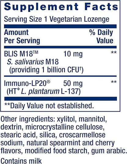 Life Extension FLORASSIST Oral Hygiene – Probiotic, Promotes Overall Oral Health – Gluten-Free, Vegetarian – 30 Lozenges