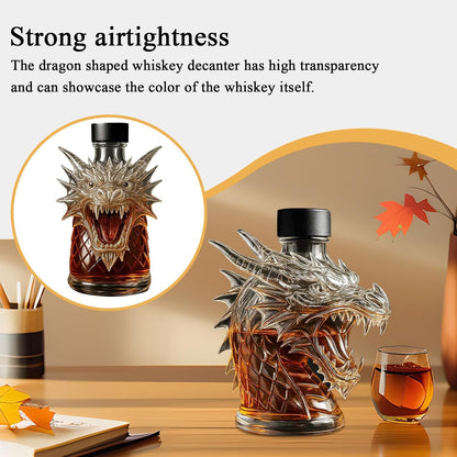 Generico Whiskey Bottles, Dragon Decanter, Novelty Liquor Display, Glass Beer Server, Built to Withstand Extremes, Medieval Workmanship, Hassle-Proof Upkeep, Collector Gift Use
