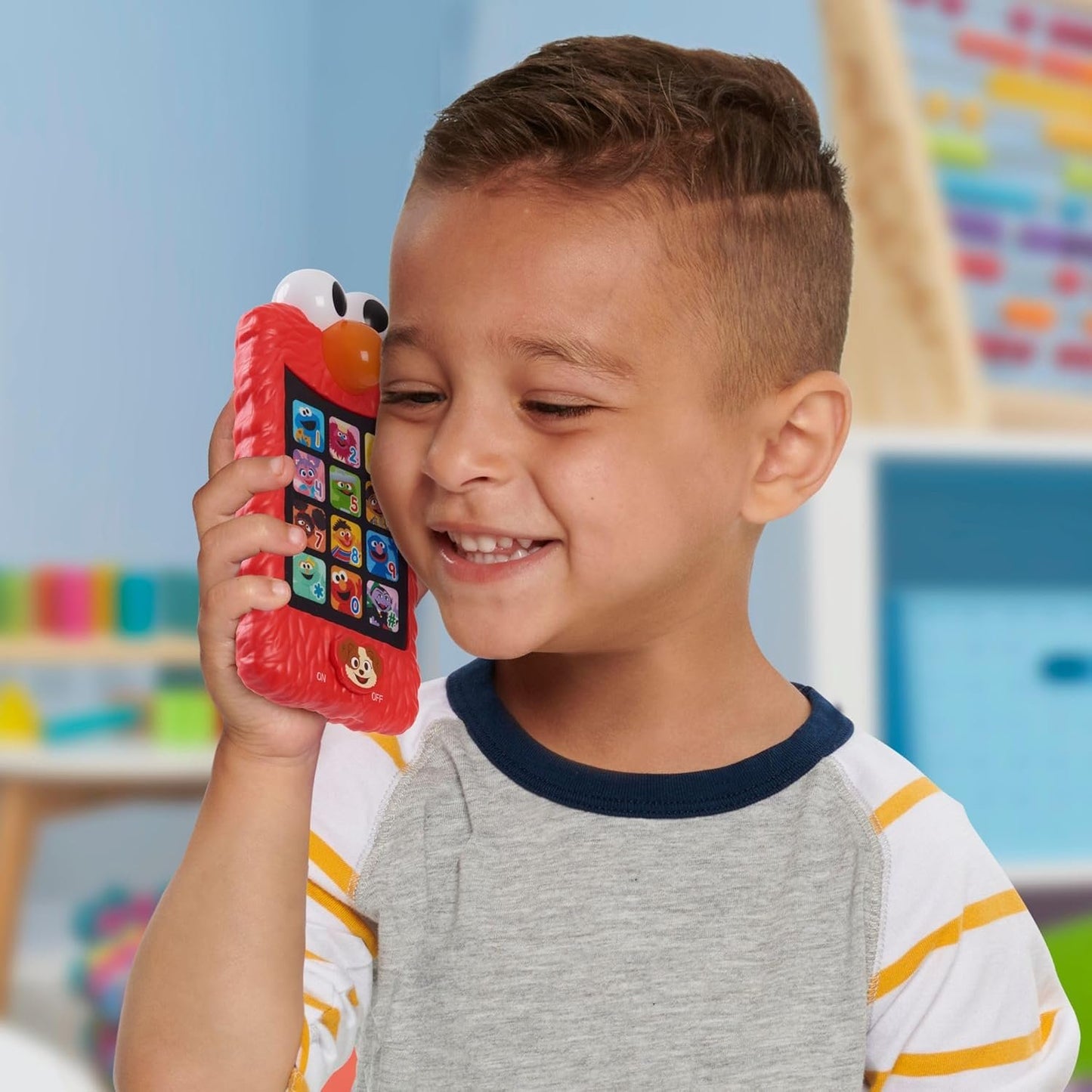 Sesame Street Learn with Elmo Pretend Play Phone, Learning and Education, Officially Licensed Kids Toys for Ages 2 Up, Gifts and Presents