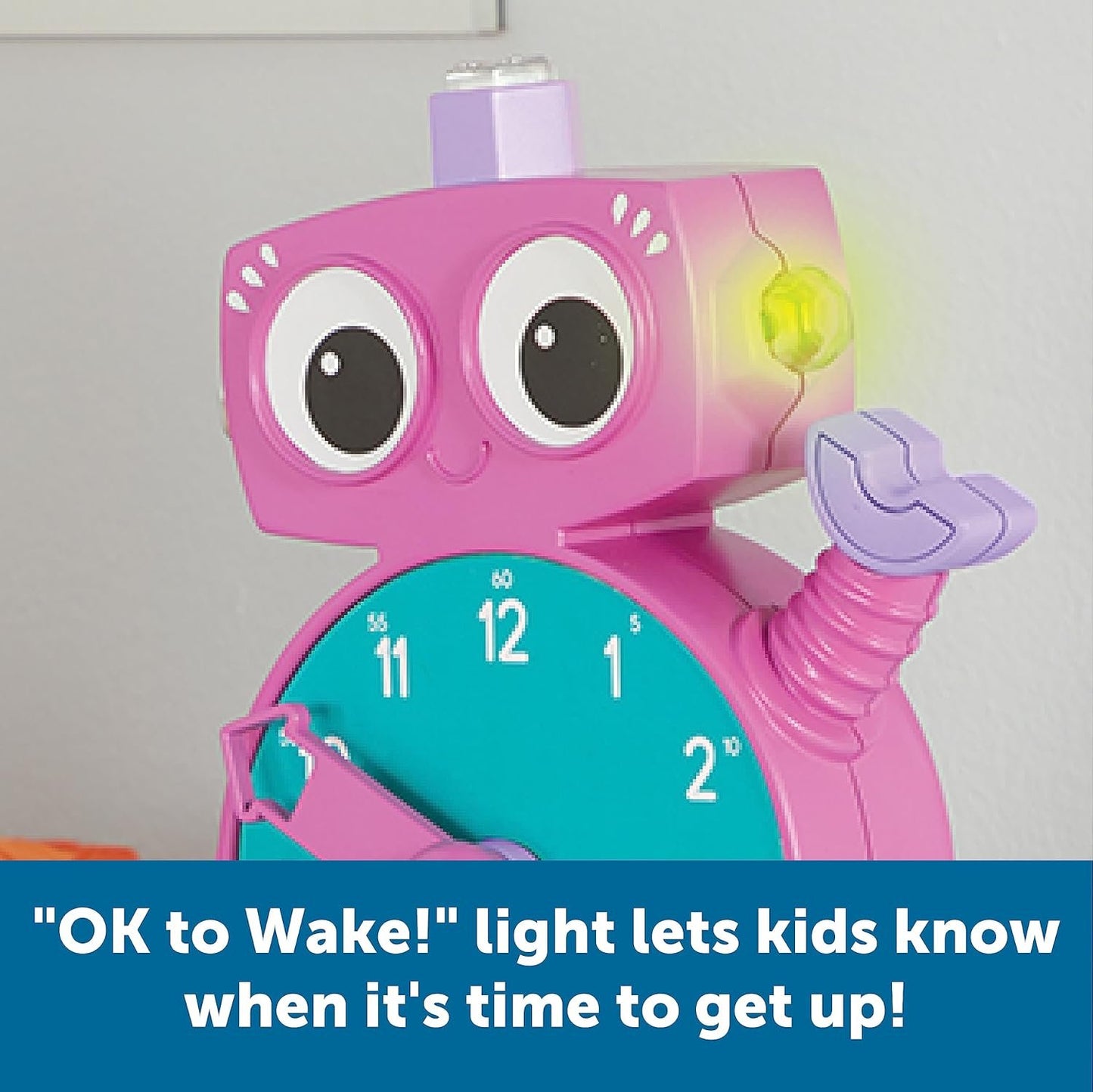Learning Resources LER2385P Tock The Learning Clock Toy, Pink
