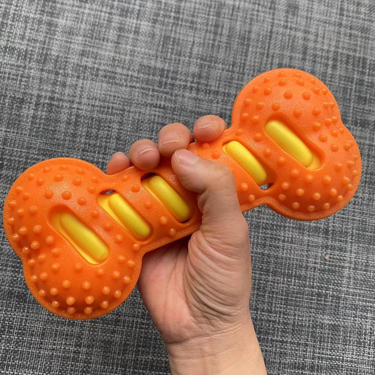 Generico Puppy Chew Toys for Teething, Bone Shape Dog Squeaky Toys, Interactive Pet Supplies for Indoor Play, Crate Training, Teething Relief, Cleaning, Safe & Durable Pet Chew Toys