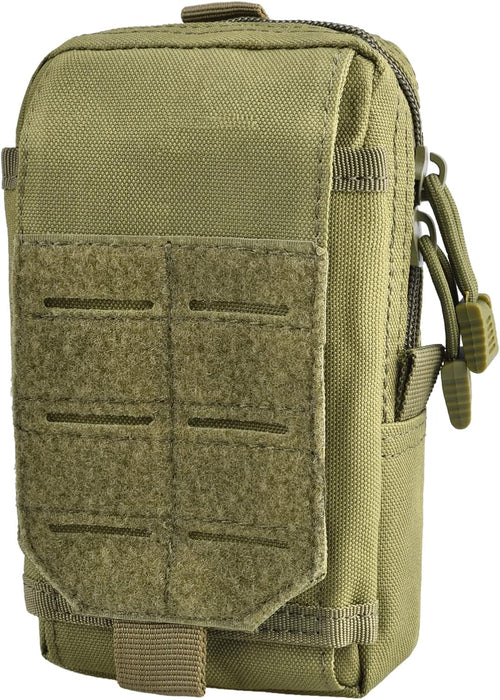 TRIWONDER Tactical Molle Pouch Cell Phone Holster Bag EDC/EMT Gear Tool Gadget Belt Outdoor Waist Bag Pocket Organizer (Green)