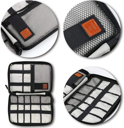 Jamber - Universal Storage Bag for Electronic Accessories and Cables with 5 Cable Ties New Black New Black