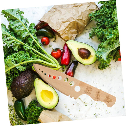 CIYODO Wooden Vegetable Stripper Tool Leaves Remover for Easy Vegetable Preparation and Smooth Peeling Tool for Kitchen Use Lightweight and Practical Kitchen Gadget