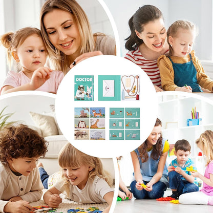 Kids Doctor Play Set, Pretend Doctor Kit For , 36-Piece Role Play Equipment, Simulation Stethoscope Toy For Classroom And Educational Fun, 7.36x9.76 Inches