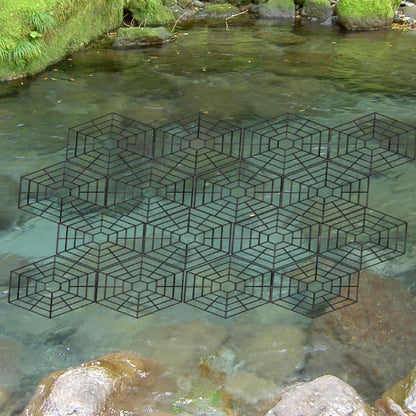 Pond Netting, Fish Protector with Hexagonal Mesh, Shrimp Safety Cover, Protective Tools Set, for Garden Accessories, Defending Against Herons, Raccoons, Outdoor Use, 10.55x10.55 inches