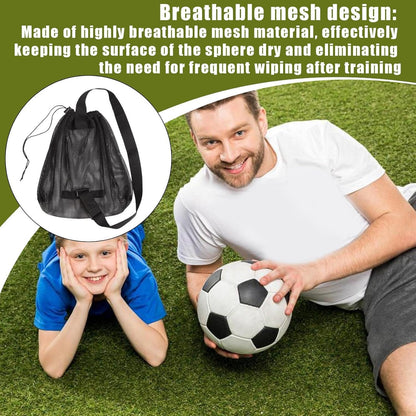 Uonguon Soccer Bag, Sports Equipment Storage Organizer, 16.14x14.57x1.97 Inches Mesh Pouch with Shoulder Strap, Lightweight Sling Design for Gym, Workout, Beach, Pool, Men Active Gear