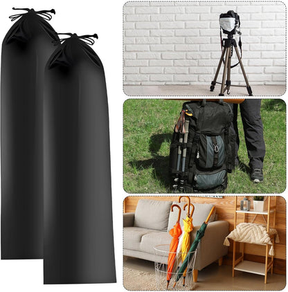 Generico Long Drawstring Pouch, 2X Protective Storage Bag 8x24 Inches, Lightweight Portable Fast Drying Carrying Case for Travel, Camping & Outdoor Gear Organization