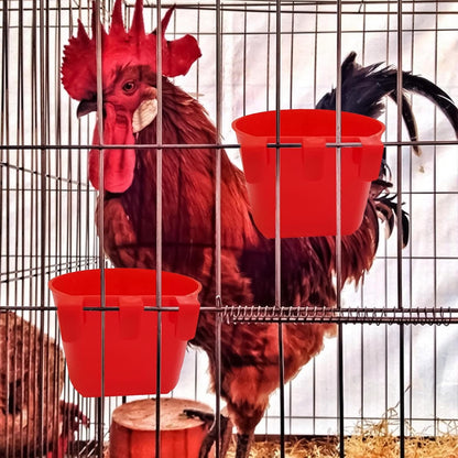 Chicken Watering Can Cups, Water Cups for Chickens - Feeding Bowl - Multifunctional 8oz Antim-Tip Water 8oz Feeding Cup for Outdoor Farm