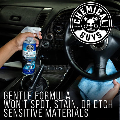 Chemical Guys Total Interior Cleaner and Protectant, Safe for Cars, Trucks, SUVs, Jeeps, Motorcycles, RVs & More, 16 fl oz, (2 Pack) SPI2201602