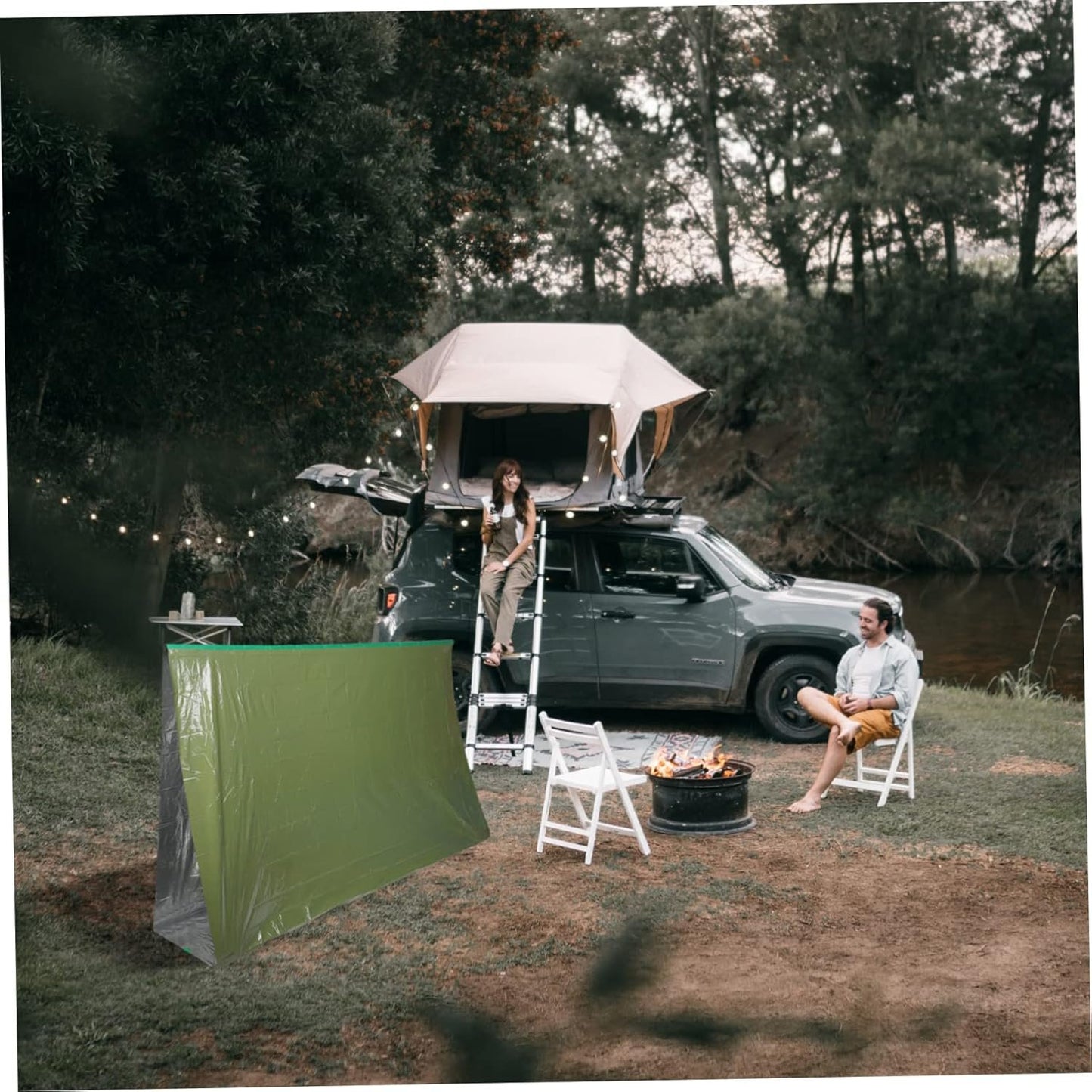 DECOMELODY Survival Camping Tent Windproof Thermal Emergency Shelter Multi Use for Outdoor Activities Lightweight Durable for Cold Weather and Emergencies