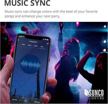 Sunco PAR38 Alexa Compatible Smart LED Bulbs, WiFi Color Changing Outdoor Flood Light, 13W, RGB Tunable White CCT, Dimmable, with Amazon Alexa & Google Assistant, No Hub Required 2 Pack