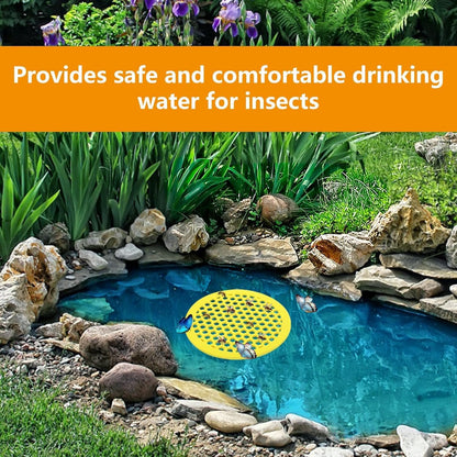 4Pcs Round Bee Feeder Bee Watering Station, Butterfly Drinking Station for Garden, Bee Feeders for Outside, Cups for Garden Bath Suitable for Bee Feeding, Outdoor Garden Decoration