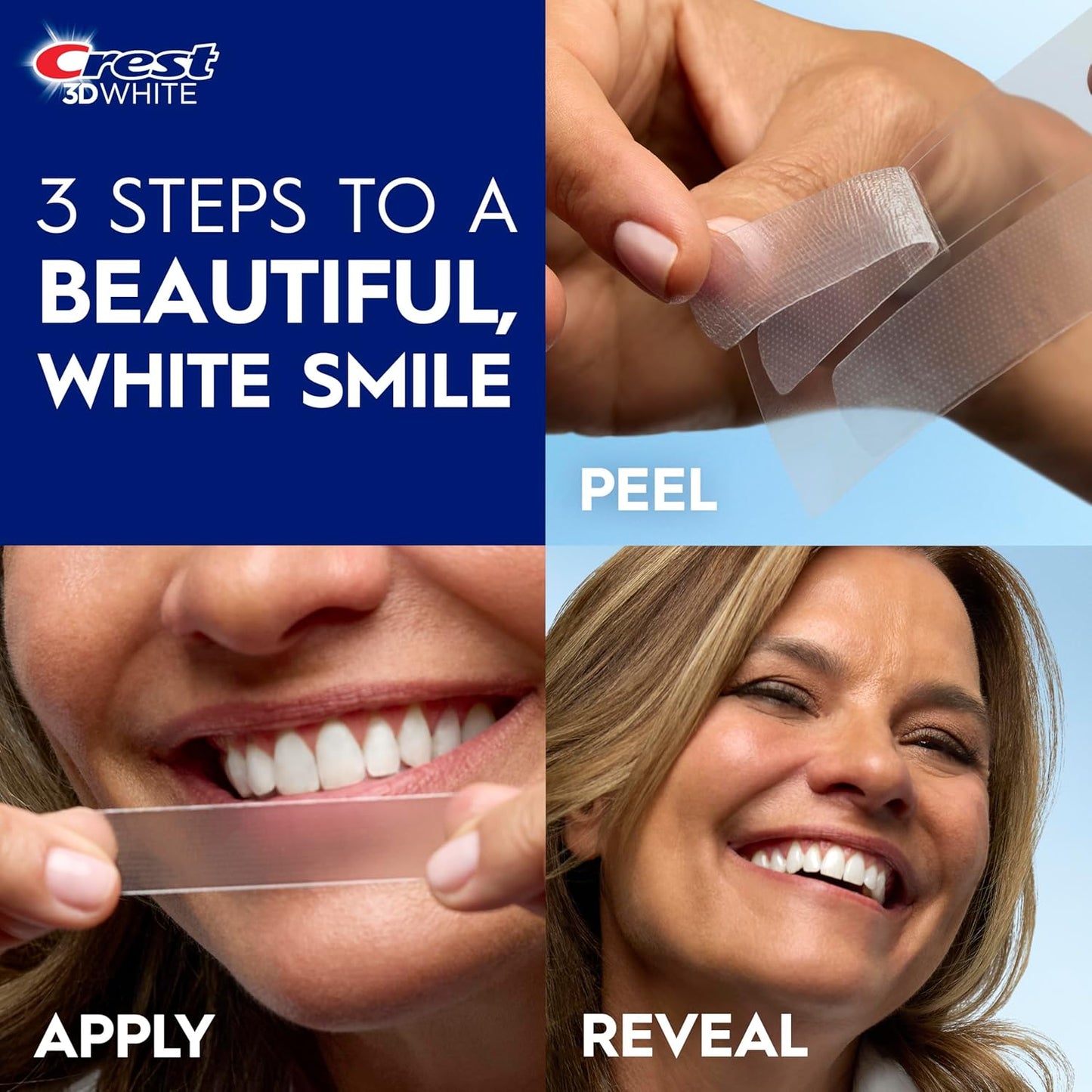 Crest 3D Whitestrips Professional Effects Plus, 3D White, Teeth Whitening Strip Kit, 48 Strips (24 Count Pack), Crest Teeth Whitening Strips, Teeth Whitening Kit
