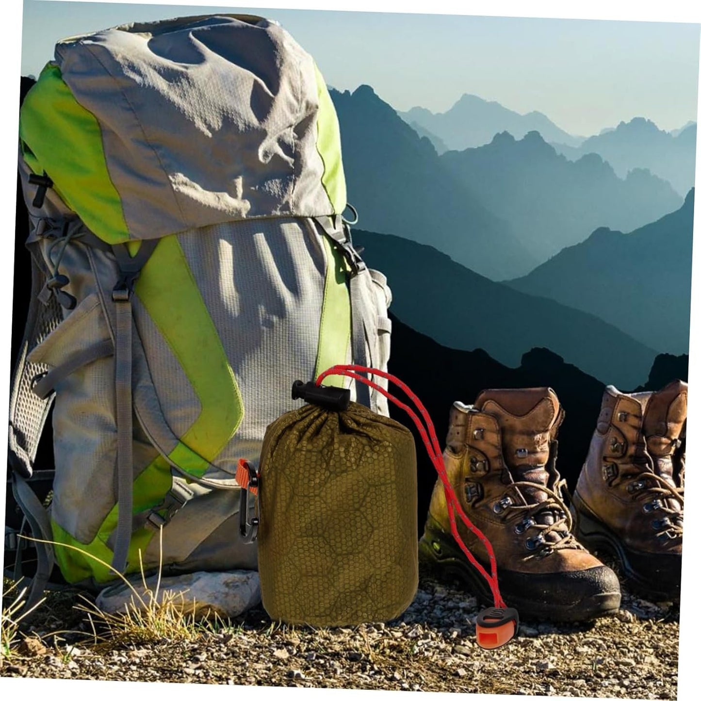 BESPORTBLE 1 Set Warm Blanket Tent Sleep Sack Survival Backpack Hiking Supplies Emergency Bag Outdoor Camping Supply Camping Gear Emergency Supplies Aluminum Film