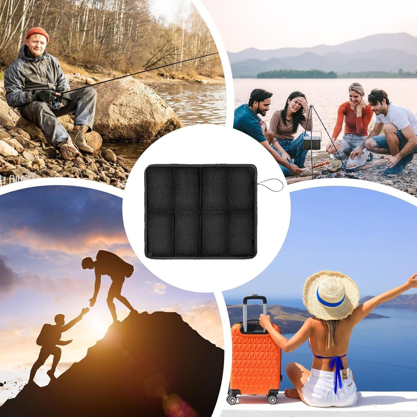 Portable Stadium Seat - Foldable Mat Waterproof Seat Pad,Sitting Pad, Stadium Cushion for Slippery, Rocks, Hiking, Camping, Fishing, Outdoor Activities