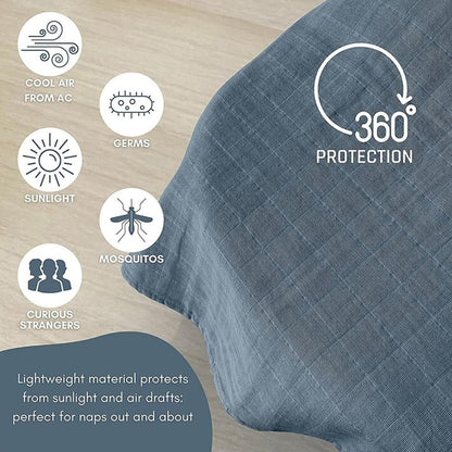 Car Seats Cover Baby, Cars Seat Canopy Breastfeeding Covers, Breathable Soft Fabric, Stretchy Privacy Shield, Ideal for Travel Gear, Outdoor Vacation, Family Outing, 20x7x2cm