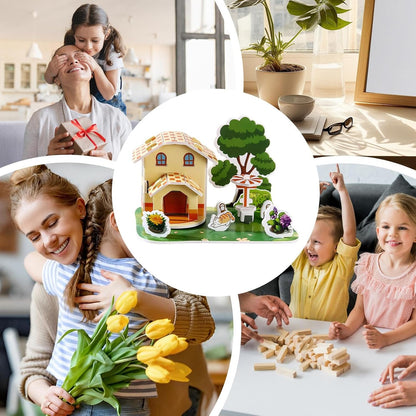 Kids Three-Dimensional Puzzle Kit, Educational Miniature Scene Puzzle Toy, 4.72 Inches, Interactive Early Learning Activity for Boys, Girls, Home Play, Creativity Development